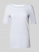 Marc O'Polo T-Shirt mit U-Boot-Ausschnitt in Hellblau, Größe XS