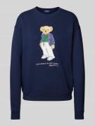Polo Ralph Lauren Sweatshirt mit Label-Print in Marine, Größe XS