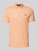 Polo Ralph Lauren Tailored Fit Poloshirt mit Label-Stitching in Orange...