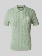 Lauren Ralph Lauren T-Shirt in Strick-Optik Modell 'NATRISSA' in Mint,...