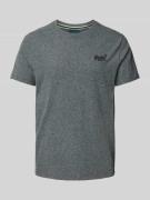 Superdry T-Shirt in Melange-Optik Modell 'Vintage Logo' in Anthrazit M...