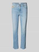 Cambio Slim Fit Jeans mit Knopfverschluss in Blau, Größe 44