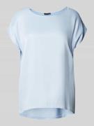 More & More T-Shirt mit U-Boot-Ausschnitt in Hellblau, Größe 34