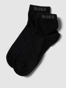 BOSS Sneakersocken mit Label-Details im 2er-Pack in Black, Größe 39-42