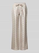 Zadig & Voltaire Wide Leg Stoffhose mit Allover-Muster Modell 'POMY' i...