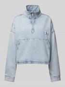 Calvin Klein Jeans Jeansjacke mit Label-Patch in Hellblau, Größe XS