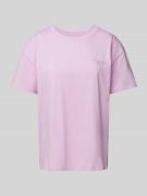 Marc O'Polo Denim T-Shirt mit Label-Detail in Rosa, Größe XS