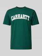 Carhartt Work In Progress T-Shirt mit Label-Print in Dunkelgruen, Größ...