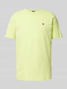 Napapijri T-Shirt mit Rundhalsausschnitt Modell 'SALIS' in Neon Gelb, ...