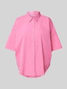 tonno & panna Bluse in unifarbenem Design in Pink, Größe 36