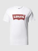 Levi's® T-Shirt aus Baumwolle mit Logo-Print in Weiss, Größe S