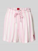 HUGO Pyjama-Hose mit Streifenmuster in Rosa, Größe XL