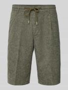 JOOP! Jeans Regular Fit Shorts mit Bundfalten Modell 'RUDO' in Oliv, G...