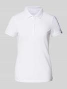 Montego Regular Fit Poloshirt in unifarbenem Design in Weiss, Größe M
