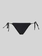 HUGO Bikini-Hose mit Strasssteinen in Black, Größe M