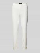 Marc Cain Slim Fit Jeans in unifarbenem Design in Offwhite, Größe 34