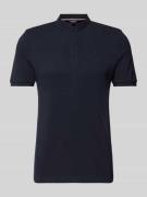 HECHTER PARIS Poloshirt mit Stehkragen in Marine, Größe XL