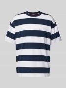 HECHTER PARIS T-Shirt mit Label-Print in Marine, Größe S