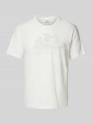 Sundek T-Shirt mit Label-Print in Offwhite, Größe M