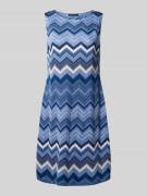 Betty Barclay Knielanges Kleid mit grafischem Muster in Hellblau, Größ...