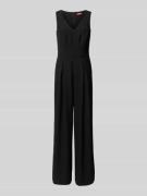 Esprit Jumpsuit in unifarbenem Design in Black, Größe 40