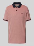 Gant Slim Fit Poloshirt mit Label-Stitching in Pink, Größe S