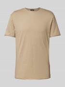 Strellson T-Shirt mit Rundhalsausschnitt und melierter Optik in Beige,...