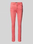 miss goodlife Jeans in unifarbenem Design mit Knopfleiste in Pink, Grö...