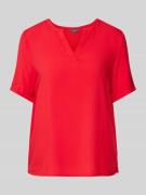 Montego Blusenshirt aus Viskose in unifarbenem Design in Rot, Größe 34