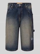 REVIEW Baggy Fit Jeansshorts im 5-Pocket-Design in Black, Größe XL