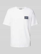 Michael Kors T-Shirt mit Label-Details in Weiss, Größe S