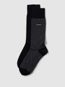 BOSS Socken mit Label-Detail im 2er-Pack in Black, Größe 39/42