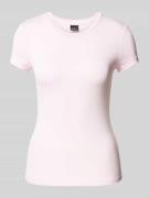 Gina Tricot T-Shirt mit Rundhalsausschnitt in Rosa, Größe M