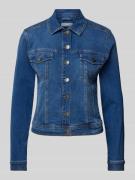 Fransa Jeansjacke mit Brustpattentaschen Modell 'Vocut' in Dunkelblau,...