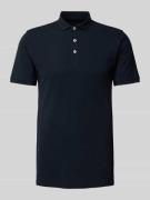 Bruun & Stengade Poloshirt mit kurzer Knopfleiste Modell 'MONIR' in Du...