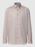 Eterna Comfort Fit Business-Hemd mit Button-Down-Kragen in Sand, Größe...