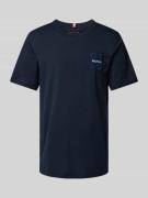 Tommy Hilfiger T-Shirt mit Label-Patch in Marine, Größe S