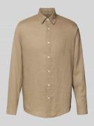 Drykorn Regular Fit Leinenhemd mit Kentkragen Modell 'RAMIS' in Beige,...