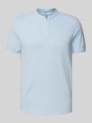 Cinque T-Shirt mit kurzer Knopfleiste in Hellblau, Größe S