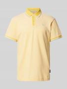Tom Tailor Regular Fit Poloshirt mit Logo-Print in Gelb, Größe S