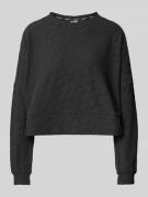 PUMA PERFORMANCE Cropped Sweatshirt mit Strukturmuster in Black, Größe...