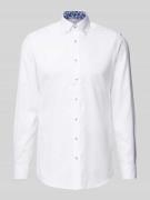 Eterna Slim Fit Business-Hemd mit Button-Down-Kragen in Weiss, Größe 3...