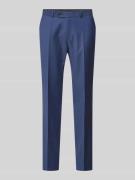 Carl Gross Regular Fit Anzughose mit Bügelfalten in Blau, Größe 28