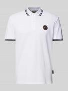 Napapijri Regular Fit Poloshirt mit Label-Badge Modell 'MACAS' in Weis...