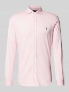 Polo Ralph Lauren Freizeithemd mit Label-Stitching in Pink, Größe S