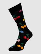 Happy Socks Socken mit Allover-Print Modell 'CHERRY' in Black, Größe 3...