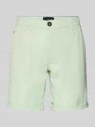 Blend Regular Fit Leinenshorts im unifarbenen Design in Hellgruen, Grö...