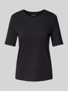 Montego T-Shirt mit Rundhalsausschnitt in Black, Größe XS
