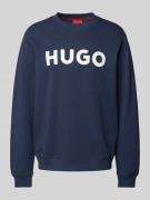 HUGO Sweatshirt mit Label-Detail Modell 'Dem' in Marine, Größe S