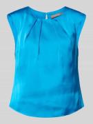 Christian Berg Woman Selection Bluse mit gelegten Falten in blau in Bl...